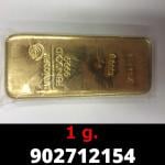 1 gramme d'or pur (Lingot LSP) 