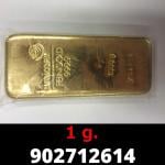 1 gramme d'or pur (Lingot LSP) 