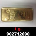 1 gramme d'or pur (Lingot LSP) 