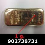 1 gramme d'or pur (Lingot LSP) 