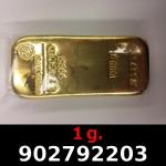 1 gramme d'or pur (Lingot LSP) 