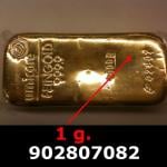 1 gramme d'or pur (Lingot LSP) 