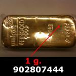 1 gramme d'or pur (Lingot LSP) 
