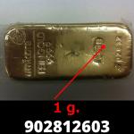 1 gramme d'or pur (Lingot LSP) 