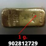 1 gramme d'or pur (Lingot LSP) 
