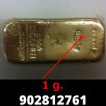 1 gramme d'or pur (Lingot LSP) 