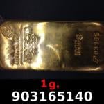 1 gramme d'or pur (Lingot LSP) 