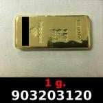 1 gramme d'or pur (Lingot LSP) 