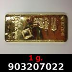 1 gramme d'or pur (Lingot LSP) 
