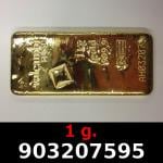 1 gramme d'or pur (Lingot LSP) 