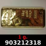 1 gramme d'or pur (Lingot LSP) 