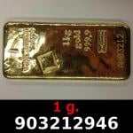 1 gramme d'or pur (Lingot LSP) 