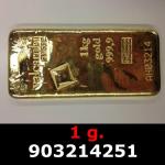 1 gramme d'or pur (Lingot LSP) 