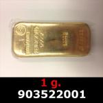 1 gramme d'or pur (Lingot LSP) 