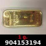 1 gramme d'or pur (Lingot LSP) 
