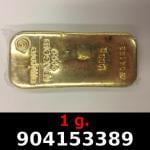 1 gramme d'or pur (Lingot LSP) 