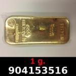 1 gramme d'or pur (Lingot LSP) 