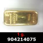 1 gramme d'or pur (Lingot LSP) 