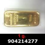 1 gramme d'or pur (Lingot LSP) 