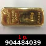 1 gramme d'or pur (Lingot LSP) 