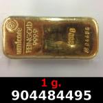 1 gramme d'or pur (Lingot LSP) 
