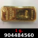 1 gramme d'or pur (Lingot LSP) 