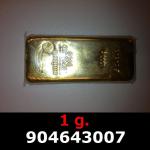 1 gramme d'or pur (Lingot LSP) 