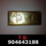 1 gramme d'or pur (Lingot LSP) 