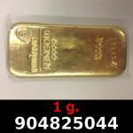 1 gramme d'or pur (Lingot LSP) 