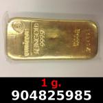 1 gramme d'or pur (Lingot LSP) 