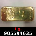 1 gramme d'or pur (Lingot LSP) 