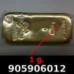 1 gramme d'or pur (Lingot LSP) 