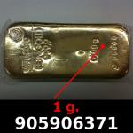 1 gramme d'or pur (Lingot LSP) 