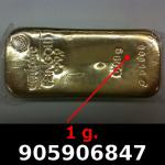 1 gramme d'or pur (Lingot LSP) 