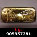 1 gramme d'or pur (Lingot LSP) 
