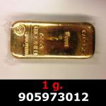 1 gramme d'or pur (Lingot LSP) 