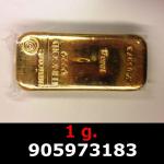 1 gramme d'or pur (Lingot LSP) 