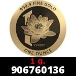 1 gramme d'or pur - Vera Valor (LSP - Cours Légal) 