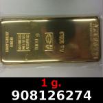 1 gramme d'or pur (Lingot LSP) 