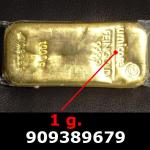 1 gramme d'or pur (Lingot LSP) 