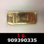1 gramme d'or pur (Lingot LSP) 