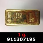 1 gramme d'or pur (Lingot LSP) 