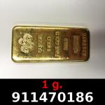 1 gramme d'or pur (Lingot LSP) 