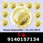 1 gramme d'or pur - Vera Valor (LSP) 