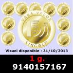 1 gramme d'or pur - Vera Valor (LSP) 
