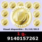 1 gramme d'or pur - Vera Valor (LSP) 
