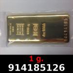 1 gramme d'or pur (Lingot LSP) 