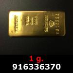 1 gramme d'or pur (Lingot LSP) 