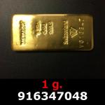 1 gramme d'or pur (Lingot LSP) 