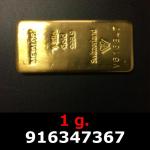 1 gramme d'or pur (Lingot LSP) 